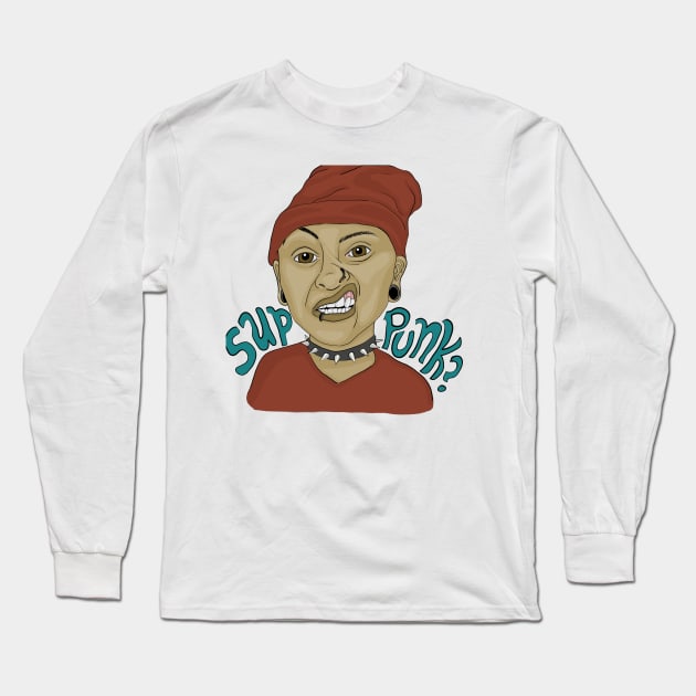 Sup Punk? Long Sleeve T-Shirt by Chelzzi